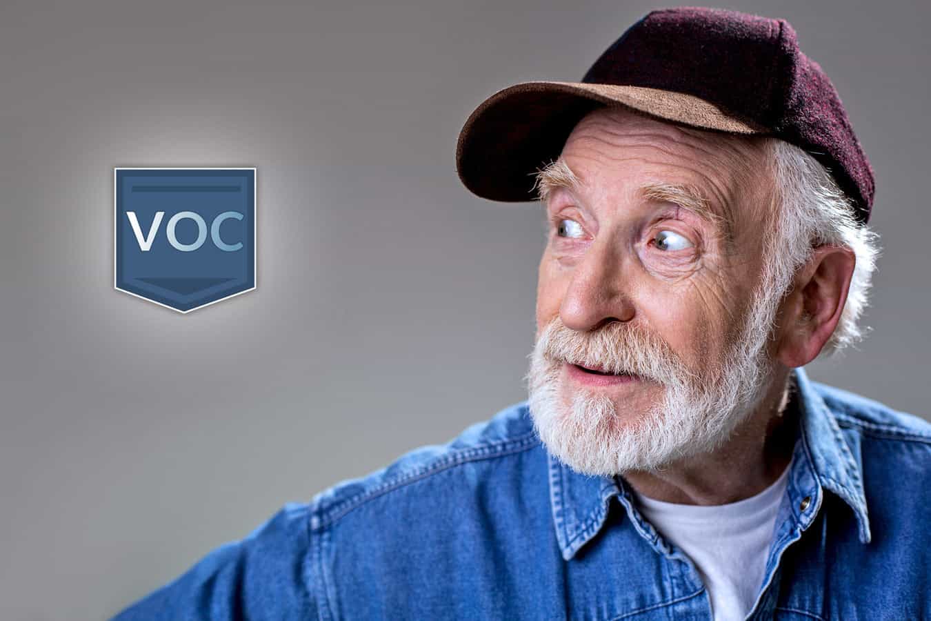 old-man-in-ball-cap-peering-off-to-left-to-view-voc-logo-when-considering-what-to-do-with-timeshare-purchase
