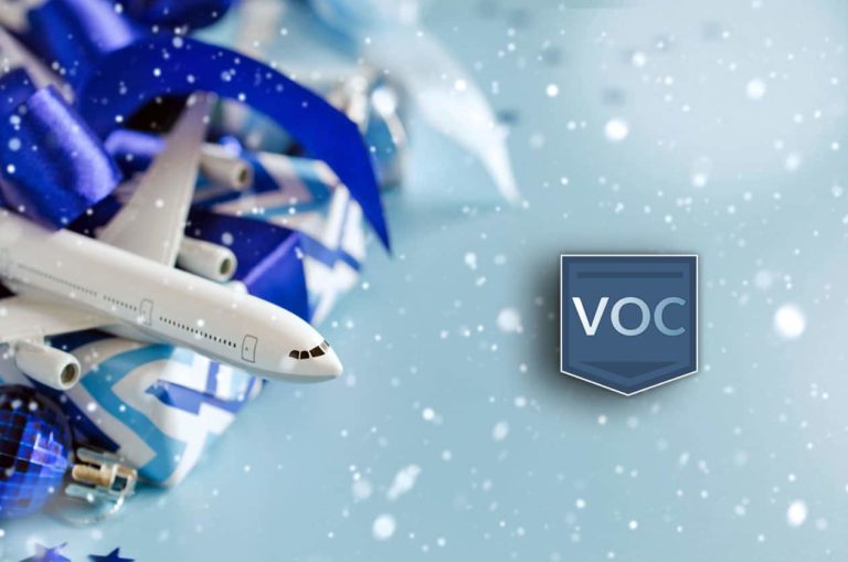 airplane-with-christmas-presents-for-voc-blog-about-using-timeshare-travel-packages-as-gifts-for-holidays-escape-snow