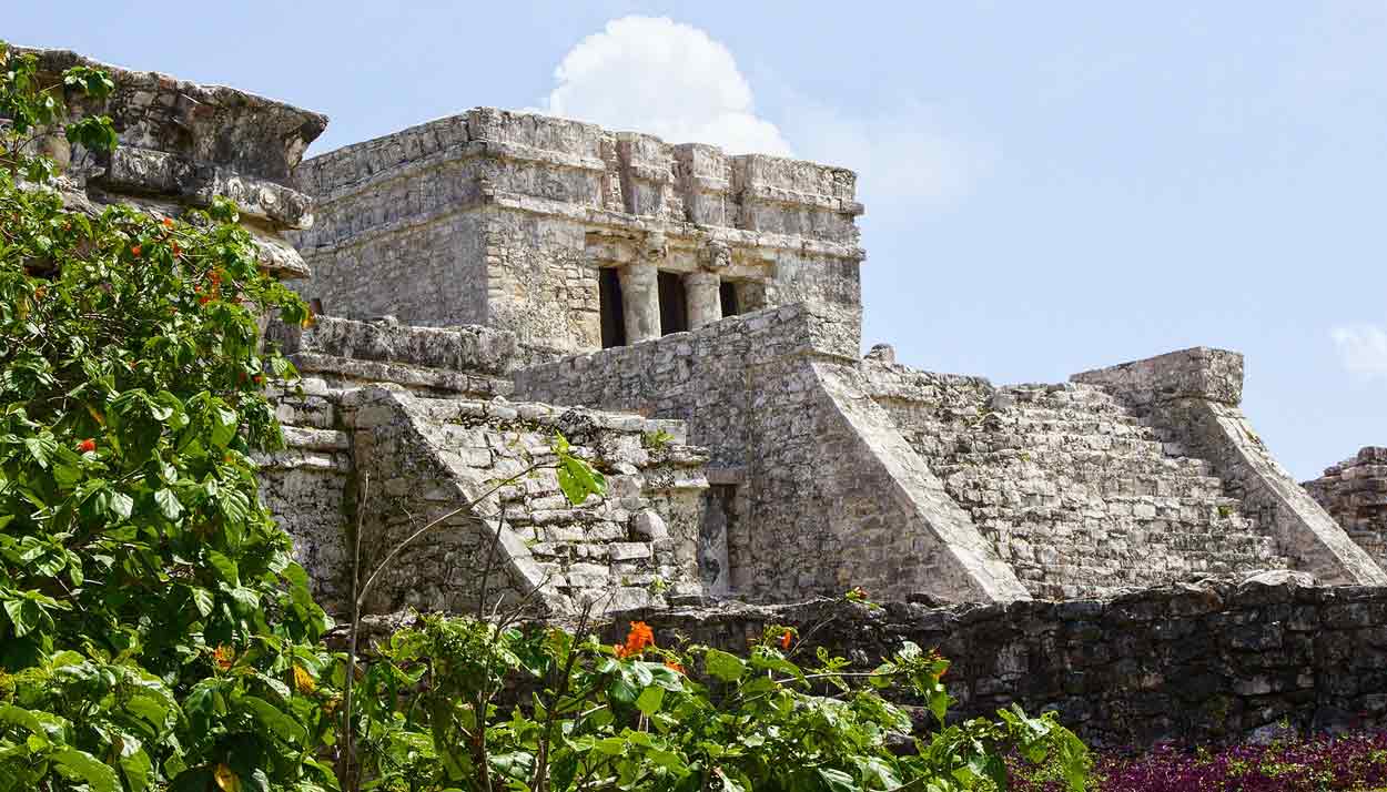 mayan-habitation-remnants-in-cancun-mexico-still-being-used-as-tourist-attraction-today-restored