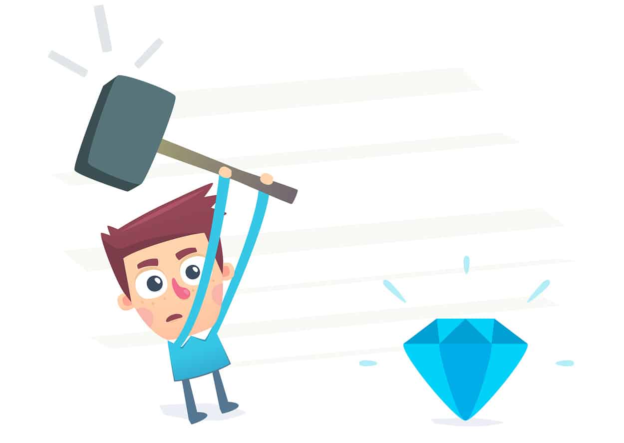 cartoon-character-smashing-diamond-international-logo-on-ground-with-gavel-judgement-for-class-action-signification.