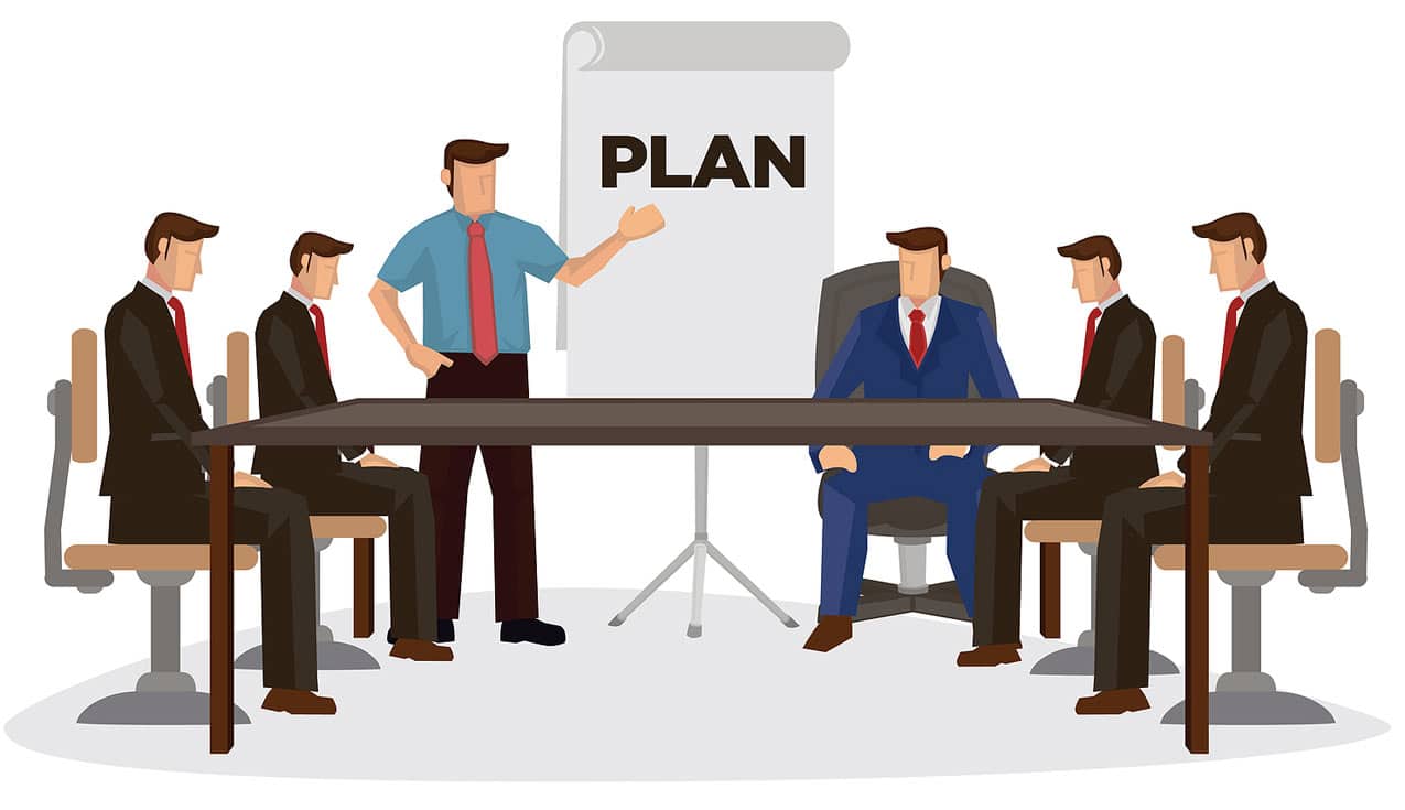 plan-white-paper-management-meeting-symbolizing-timeshare-sales-employees-being-unethically-trained
