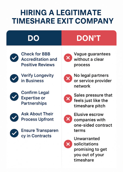 Dos and Don'ts of Hiring a Legitimate Timeshare Exit Company