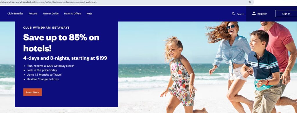 Wyndham Timeshare Offer